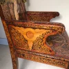 Romantic Unique Hand Decorated "Throne Chair" Arts & Crafts Rhode Island