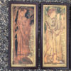 English Shakespearean Handcrafted "Four Seasons" Arts & Crafts Panel Set Four