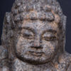 Hand-carved Seated Stone Buddha, China