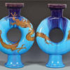 flask form "chinoiserie" vases