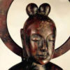 Bronze seated Kannon Maitreya