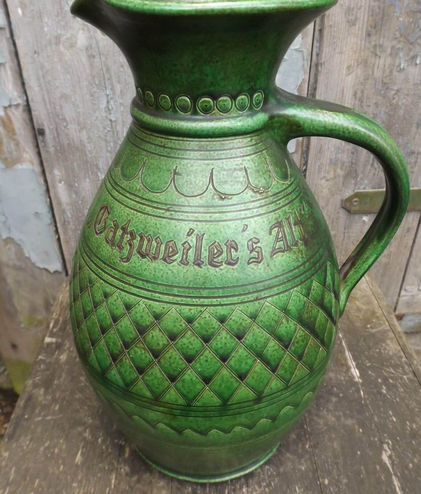 Desireable German arts and crafts antique Pitcher Pottery Vase Krug