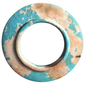 Ancient China Turquoise Bi Disc, Zhou Dynasty, 100-256 BC