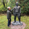 Koga Tadao Man and a Cape Bronze Sculpture