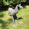 Large Japanese Bronze Garden Deer Sculpture- 36"