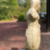 Large Hand Carved Marble "Lokapala" Sculpture