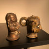 Painted Indian Votives pair