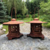 pair tea garden lanterns