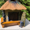Ceramic "Mountain House" Minka treasure box or censer