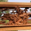 Signed Long-bridge Carved Screen