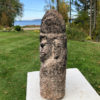 Carved Limestone Human Effigy Sculpture