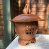 Japanese Antique Hanging Stoneware Lantern One-of-a-Kind Takayama Find