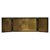 Small folding Gold Leaf and black lacquer tea screen
