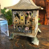 "Flower & Bird Houses" Tea Garden Lanterns Pair