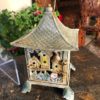 "Flower & Bird Houses" Tea Garden Lanterns Pair