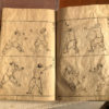 Antique 1719 Woodblock Samurai COMBAT MILITARY SPORTS Book 38 Prints