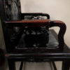 Antique Natural Dream Stone Chair with Butterfly Inlays