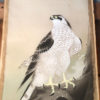Antique Magnifique Majestic "Prey Bird" Painted Scroll