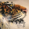 Antique Bold Hand-Painted "STEALTH TIGER" Silk Painting