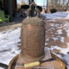 "FOUR DRAGON & TRIGRAMS" Hand Cast Gilt Bronze Temple Bell