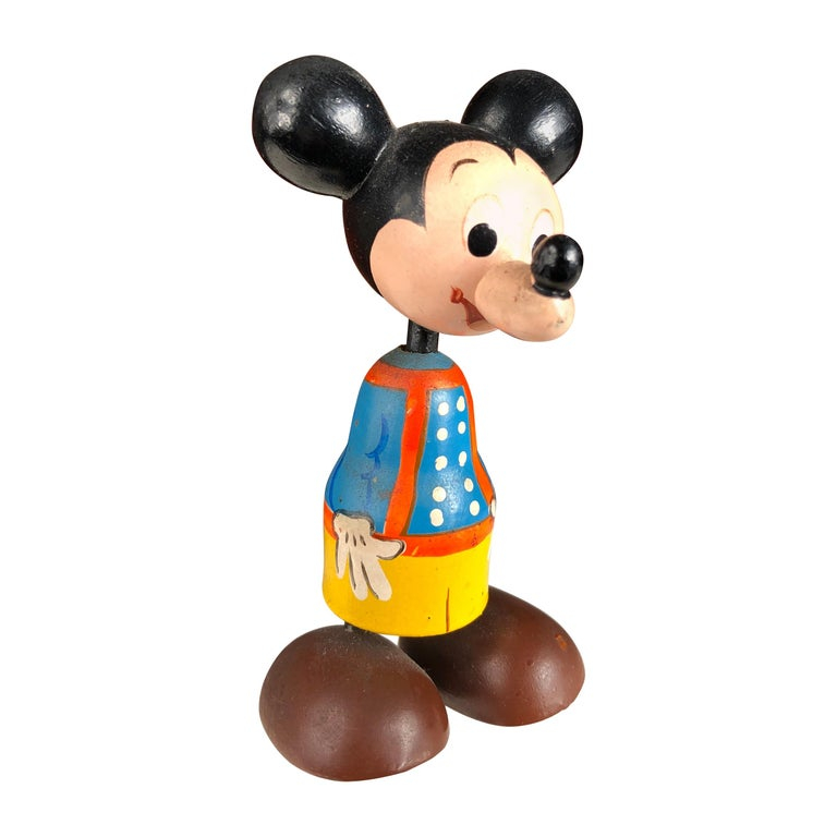 Disney Store Japan Wooden Doll KOKESHI Minnie Mouse Hin Creative Usaburo New 