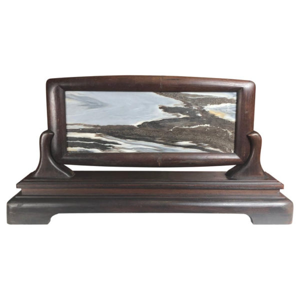 Natural "Mountain Waters Painting" with Handsome Custom Frame