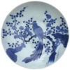 Blue & White Porcelain Bird Charger