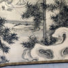 Peaceful Zen Silk Screen, Scholar, Bamboo, and Water Fall