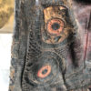 Antique Tuareg Handcrafted Leather "Camel Eye" Shoulder Bag Old African Desert