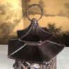 Antique Hand Cast Lantern "Double Pagoda" Motif