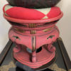 Japan Big Antique Bronze Meditation Bell On Stand - Serene Sounding