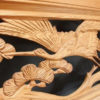 Antique Hand Carved "Flying Crane & Trees" Screen