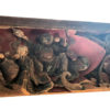 19thc Antique "Immortal Gods" Hand Carved Lintel Sculpture