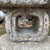 Japanese Antique Stone "Tea Garden" Spirit Lantern, One-of-a-Kind