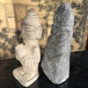 China Pair of Hand Carved Stone "Human Effigy"