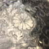 Hand Hammered & Engraved "Flowers Galore" Silver Party Tray