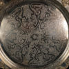 Morocco Big Old Hand Hammered & Engraved "Flowers Galore" Silver Party Tray