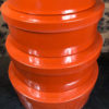 Stack Red Lacquer Storage Bowls