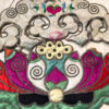China Antique Vibrant Colors Handmade Vest Textile