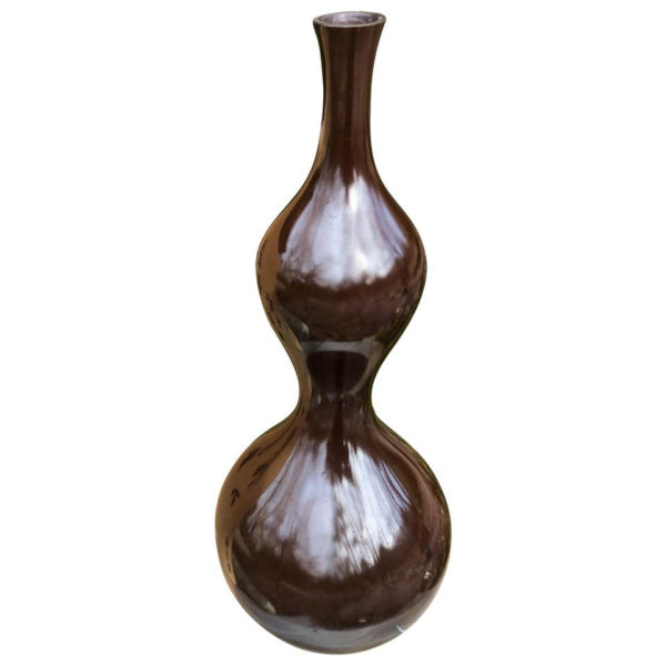 Full Gourd Bronze Bud Vase