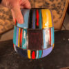 Lu Klopfer Pair Colorful Handmade and Hand Glazed Art Vessels