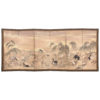 Japanese 20 Horses Fine Antique Six-Panel Screen, Edo Period