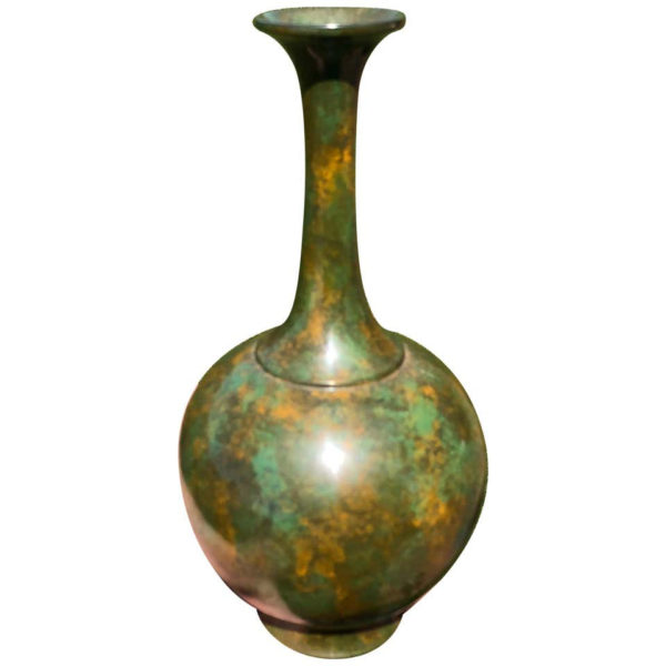 Stunning bronze trumpet vase from Japan