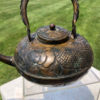 Japanese Antique Handcrafted Copper Water Pot "Koi & Waves"