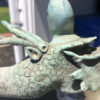 Japanese Fine Antique Bronze Dragon Head Water Spout