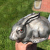 Big Bronze "Red Eye Rabbits" from Old Japan