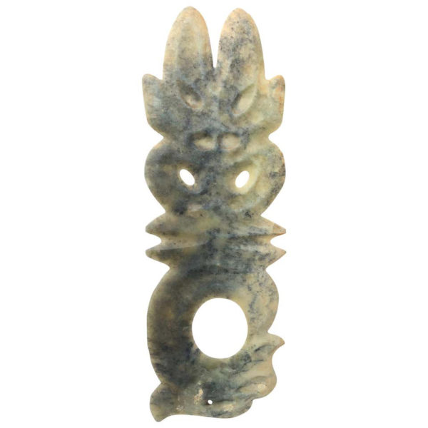 Ancient Hongshan Culture Jade "Human & Dragon" Ornament 3500-3000 BC