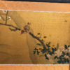 Japanese Fine Antique Birds, Fish, and Flowers Hand Painted Screen