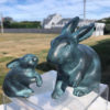 Japanese Big Blue Bronze Rabbits