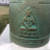 Antique Hand Cast Bronze Temple Bell "Flying Angels And Buddha"